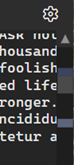 Dual-zone scrollbar