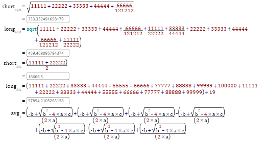 Equation wrapping
